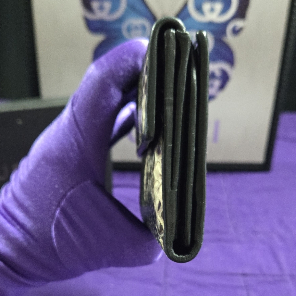 Gucci Python Continental Wallet With Tiger Head C… - image 9